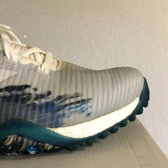 Adidas Club Chaos Spikeless Golf Shoes L7W5341 Gray and Blue Sz Men's 9.5 - Picture 11 of 13